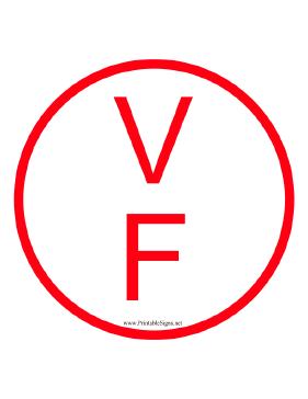 Truss V F Sign