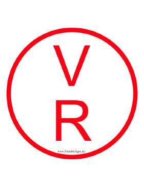Truss V R Sign