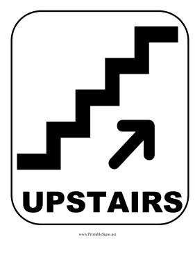 Upstairs Sign