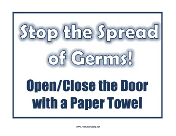 Use Paper Towel Sign
