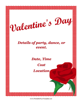 Valentines Day Flyer Sign