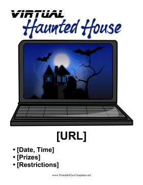 Virtual Haunted House Sign