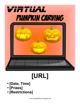 Virtual Pumpkin Carving Contest Sign