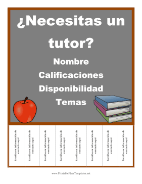 Volante Para Tutoria Sign