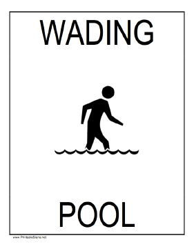 Wading Pool Sign