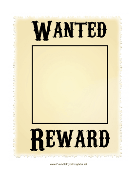 Wanted Poster Sign