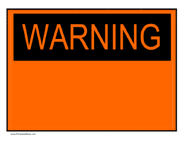 Warning Sign