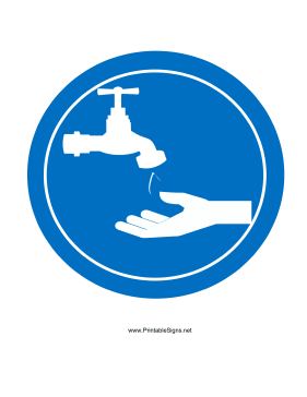 Wash Hands Sign