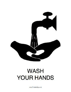 Wash Your Hands Sign