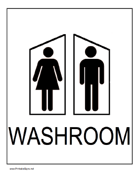 Washroom Sign