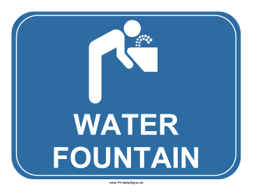 Water Fountain Sign
