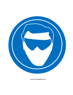 Wear Eye Protection Sign