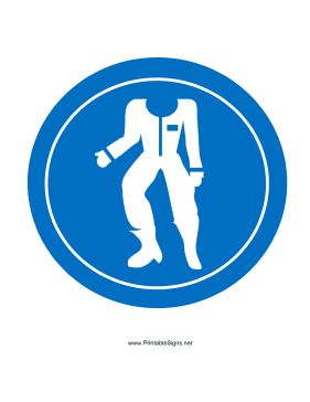 Wear Protective Clothing And Boots Sign