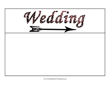 Wedding Flyer Right Sign