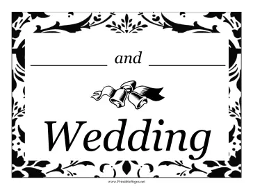 Wedding Lawn Sign