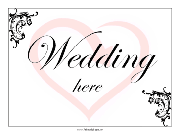 Wedding Reception Lawn Sign