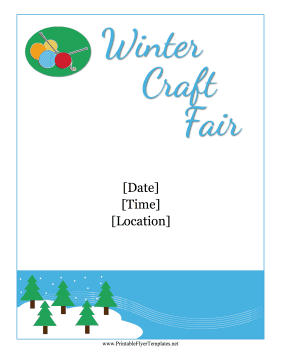 Winter Craft Show Flyer Sign