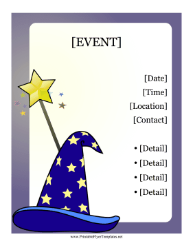 Wizard Flyer Sign