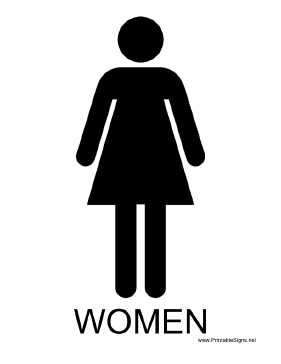 Women with caption Sign