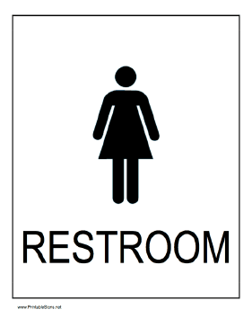 Women's Restroom Sign