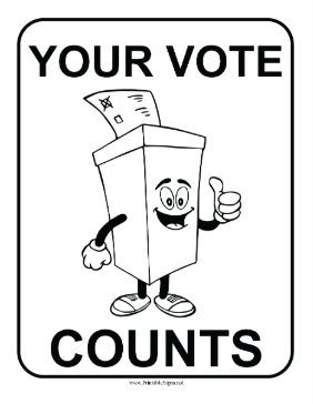 Your Vote Counts Sign