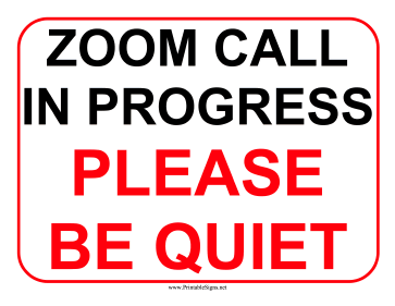 Zoom Call Sign