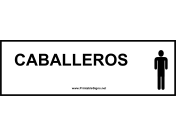 Restroom for Men Spanish