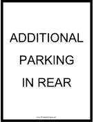 Additional Parking in Rear