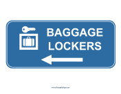 Airport Baggage Lockers Left