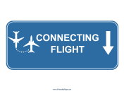 Airport Connecting Flight Down