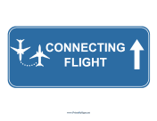 Airport Connecting Flight Up