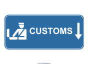 Airport Customs Down