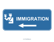 Airport Immigration Left