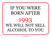 Alcohol Minimum Age 1993