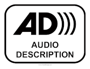 Audio Description Sign sign