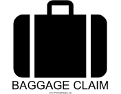 Baggage Claim with caption