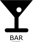 Bar with caption