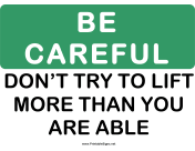 Be Careful While Lifting