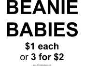 Beanie Babies Yard Sale
