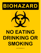 Biohazard No Eating