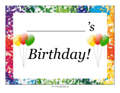 Birthday Lawn