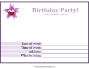 Birthday Party Flyer