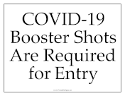 Booster Shots Required