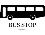 Bus Stop with caption