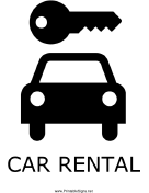 Car Rental with caption