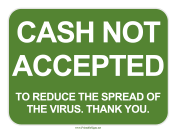 Cash Not Accepted
