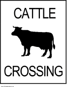 Cattle Crossing