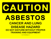 Caution Asbestos