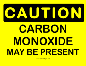 Caution Carbon Monoxide