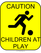 Caution Children